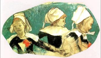Paul Gauguin : Breton Girls Dancing